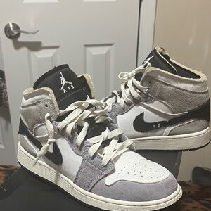 Jordan Kids Sneakers in Black, White, and Gray